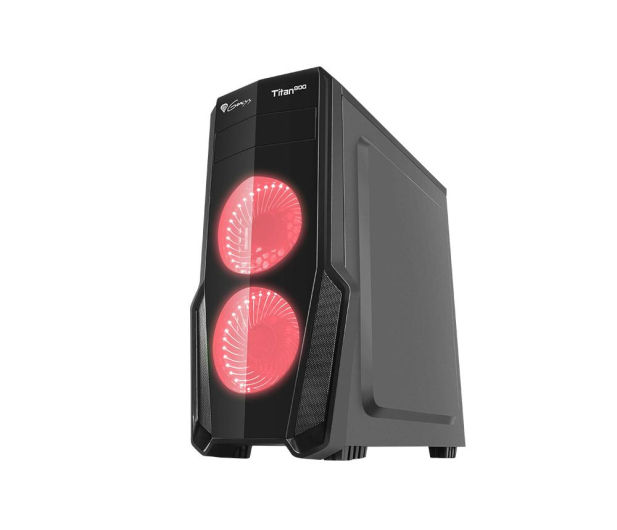 NATEC Obudowa Genesis Titan 800 USB 3.0 z oknem czerwone podświetlenie NPC-1128 - 413153 - zdjęcie 3